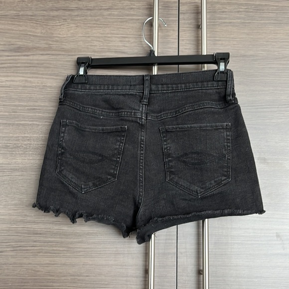 Abercrombie and Fitch Black Denim Shorts - Picture 2 of 3